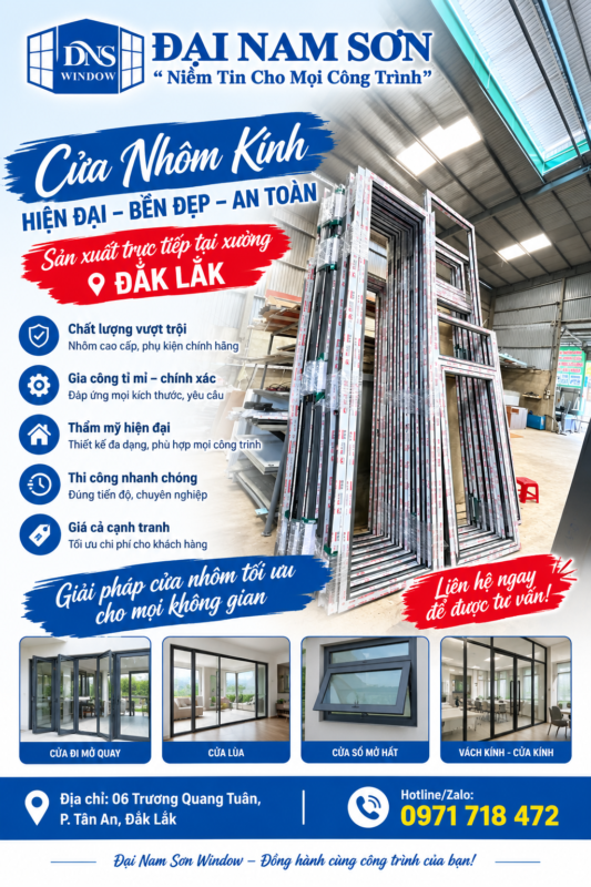 CÔNG TY TNHH SẢN XUẤT THƯƠNG MẠI ĐẠI NAM SƠN WINDOW